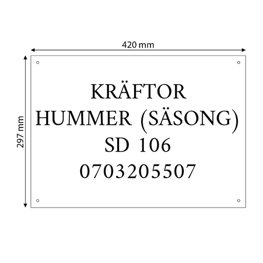 Skapa aluminiumskylt