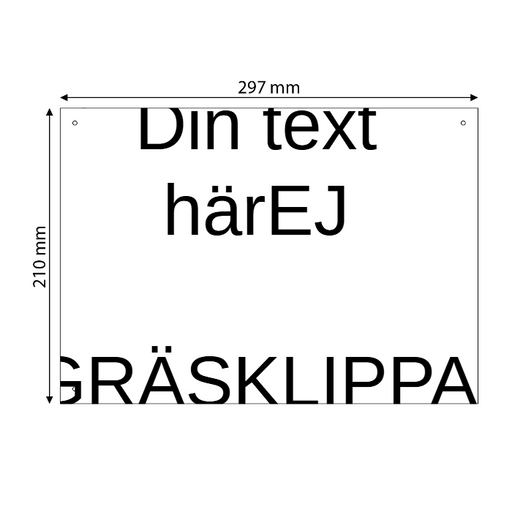 Skapa plastskylt (PET)