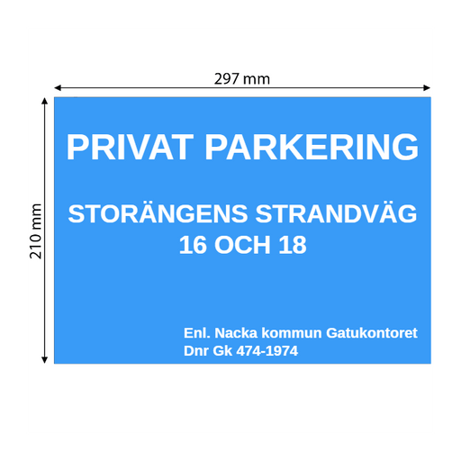 Skapa plastskylt (PET)