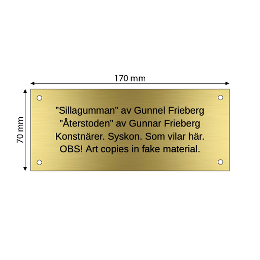 Skapa AluBrass-skylt