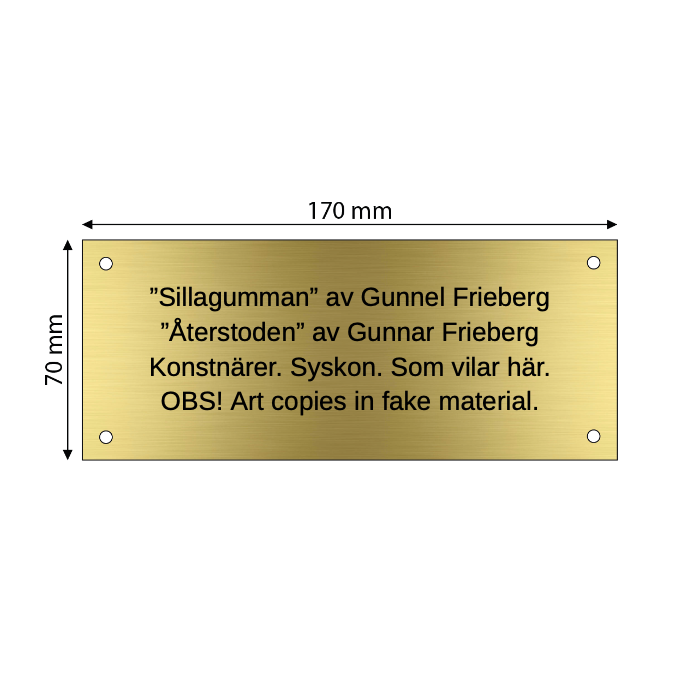 Skapa AluBrass-skylt