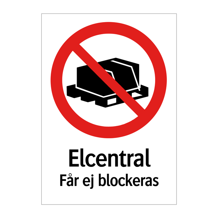 Elcentral Får ej blockeras & Elcentral Får ej blockeras & Elcentral Får ej blockeras