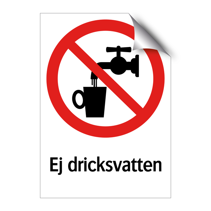 Ej dricksvatten & Ej dricksvatten