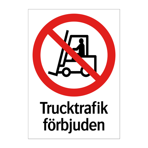 Trucktrafik förbjuden & Trucktrafik förbjuden & Trucktrafik förbjuden & Trucktrafik förbjuden