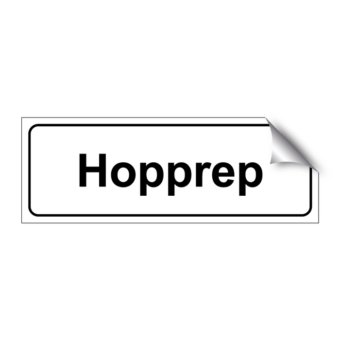 Hopprep 1 & Hopprep 1