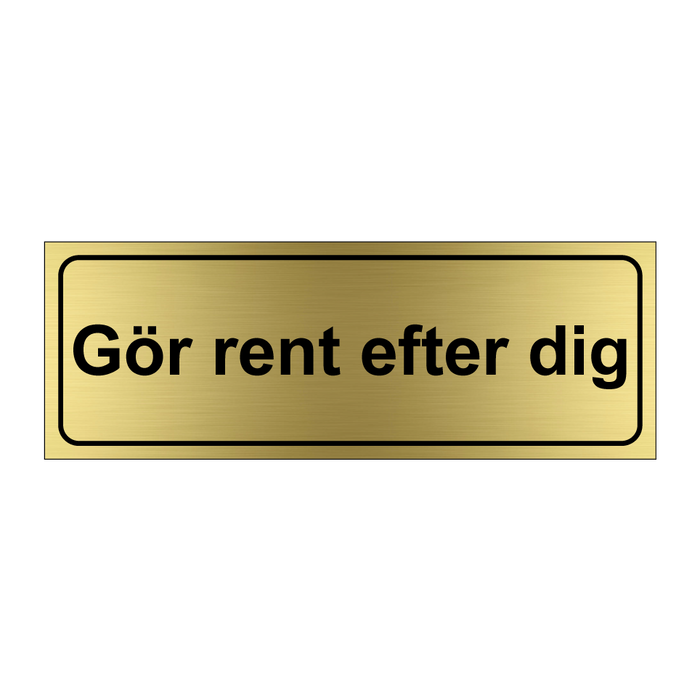 Gör rent efter dig & Gör rent efter dig & Gör rent efter dig & Gör rent efter dig