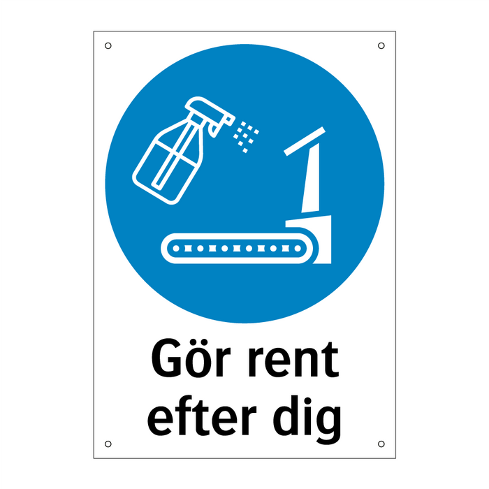 Gör rent efter dig - Löpband & Gör rent efter dig - Löpband & Gör rent efter dig - Löpband