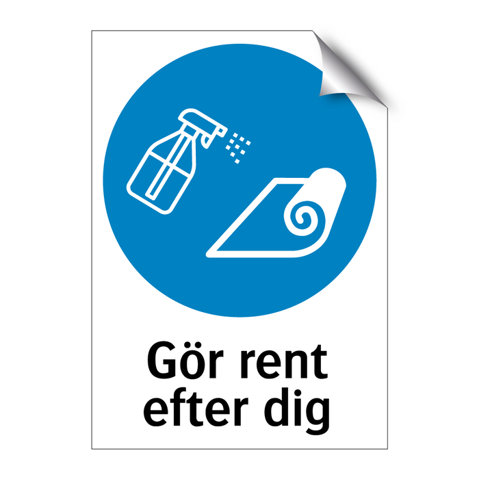 Gör rent efter dig - Matta & Gör rent efter dig - Matta