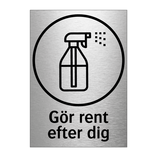 Gör rent efter dig - Spray & Gör rent efter dig - Spray & Gör rent efter dig - Spray