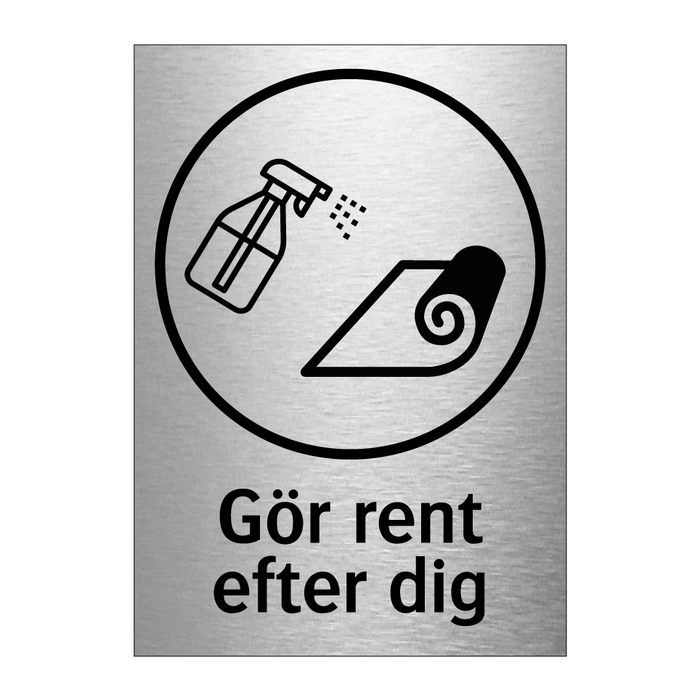 Gör rent efter dig - Matta & Gör rent efter dig - Matta & Gör rent efter dig - Matta