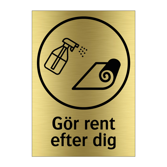 Gör rent efter dig - Matta & Gör rent efter dig - Matta & Gör rent efter dig - Matta