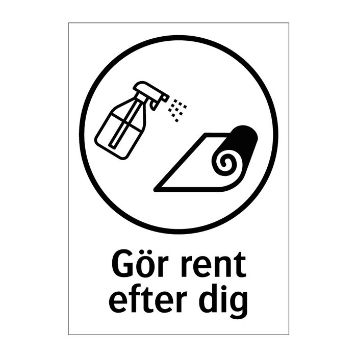 Gör rent efter dig - Matta & Gör rent efter dig - Matta & Gör rent efter dig - Matta