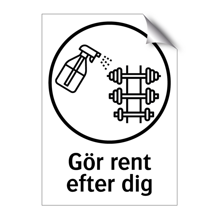 Gör rent efter dig - Hantlar & Gör rent efter dig - Hantlar