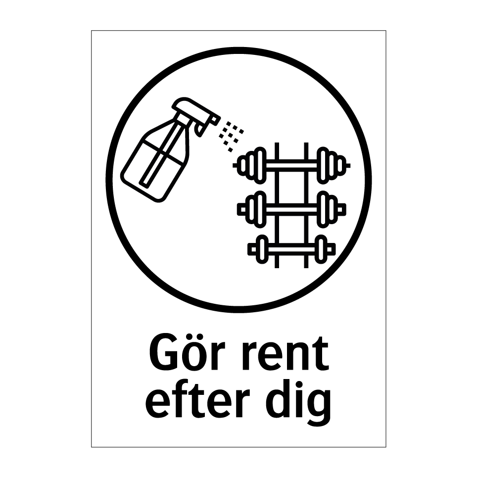 Gör rent efter dig - Hantlar & Gör rent efter dig - Hantlar & Gör rent efter dig - Hantlar