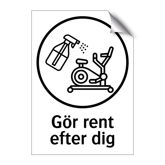 Gör rent efter dig - Spinning & Gör rent efter dig - Spinning