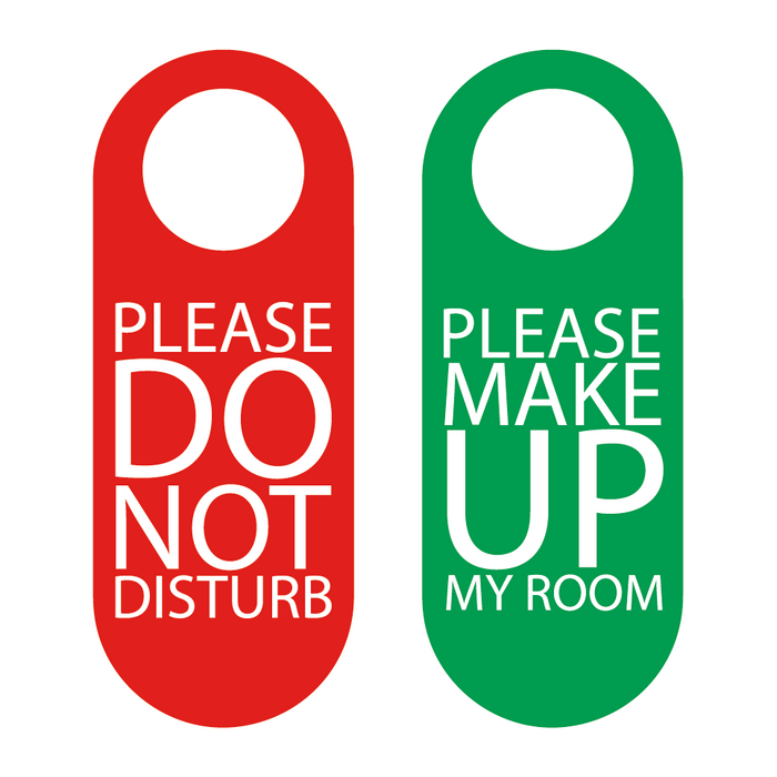 Please do not disturb - röd grön & Please do not disturb - röd grön
