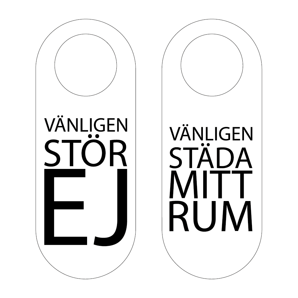 Vänligen stör ej - vit & Vänligen stör ej - vit & Vänligen stör ej - vit