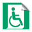 E030 Nödutgång för personer som inte går eller går med funktionsnedsättning (höger)