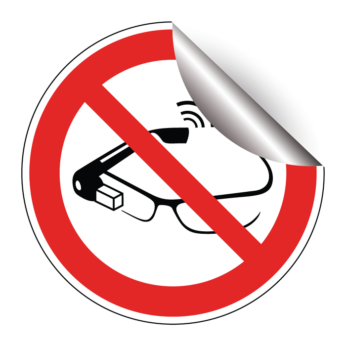 P044 Förbjudet att använda smarta glasögon & P044 Förbjudet att använda smarta glasögon