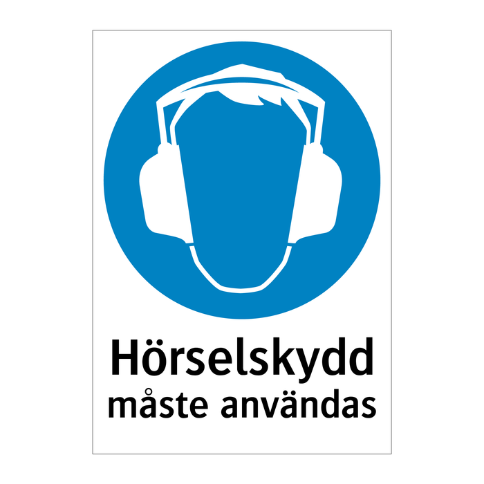 Hörselskydd måste användas & Hörselskydd måste användas & Hörselskydd måste användas