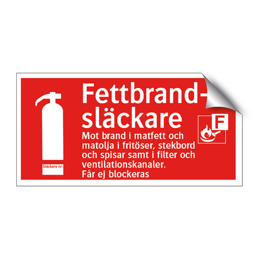 Fettbrandsläckare & Fettbrandsläckare