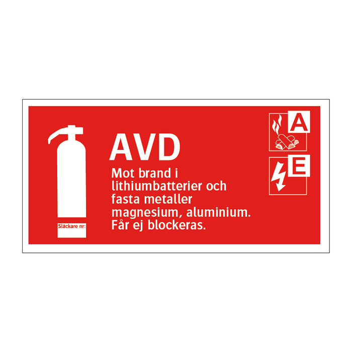 Brandsläckare AVD & AVD & AVD & AVD & AVD & AVD & AVD & AVD & AVD & AVD & AVD & AVD & AVD