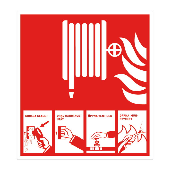 Brandpost med instruktion & Brandpost med instruktion & Brandpost med instruktion