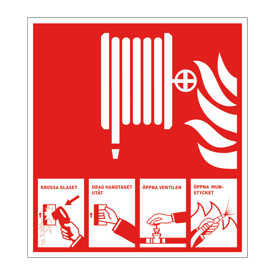 Brandpost med instruktion & Brandpost med instruktion & Brandpost med instruktion