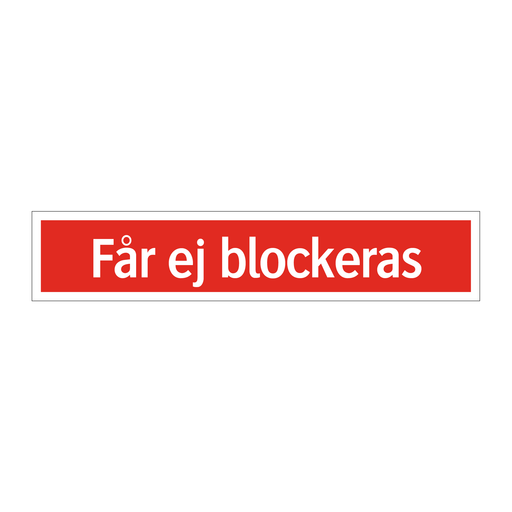 Får ej blockeras & Får ej blockeras & Får ej blockeras & Får ej blockeras & Får ej blockeras