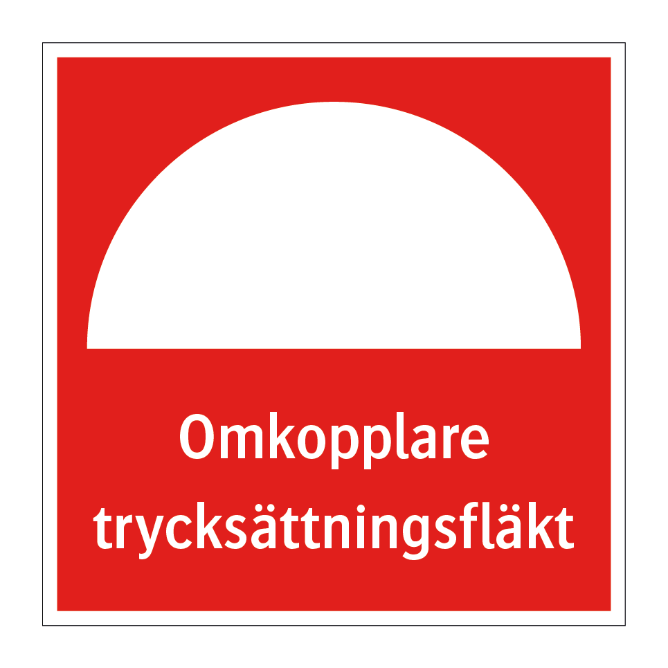 Omkopplare trycksättningsfläkt & Omkopplare trycksättningsfläkt