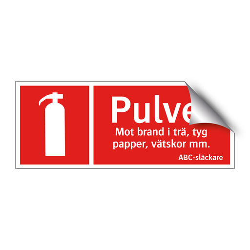 Brandsläckare pulver & Brandsläckare pulver