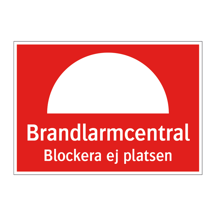 Brandlarmcentral blockera ej platsen & Brandlarmcentral blockera ej platsen