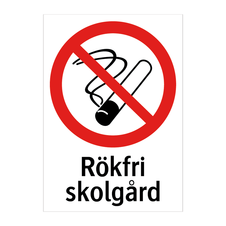 Rökning förbjuden - Skyltar om rökförbud— Skyltcentralen