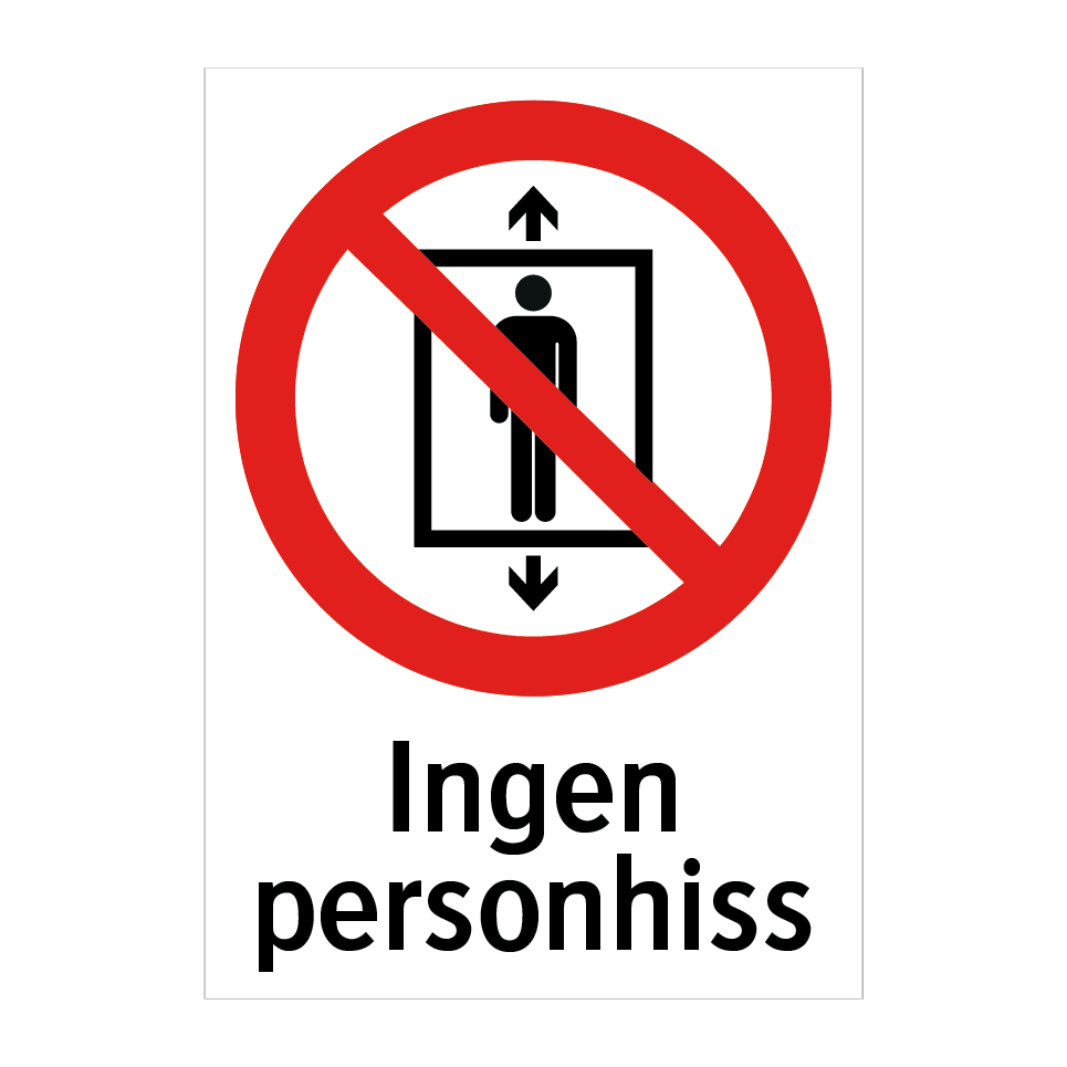 Ingen personhiss & Ingen personhiss & Ingen personhiss & Ingen personhiss & Ingen personhiss