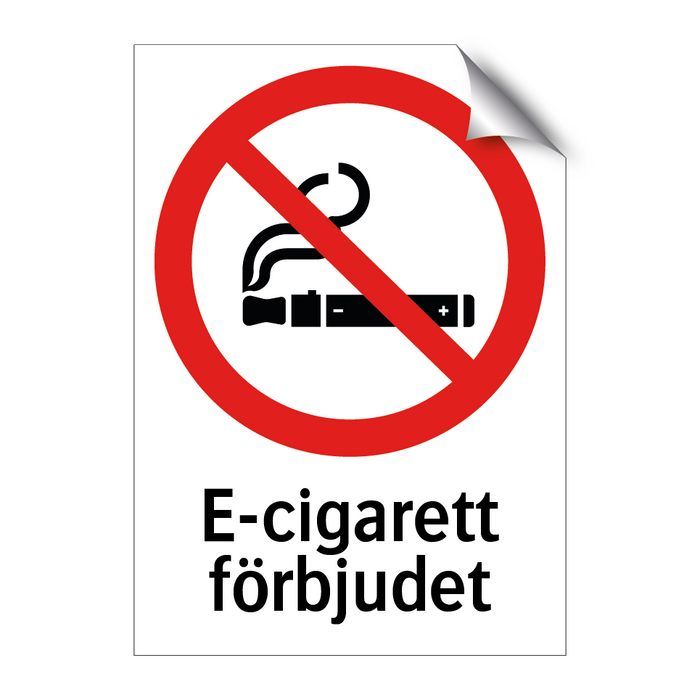 E-cigarett förbjudet & E-cigarett förbjudet