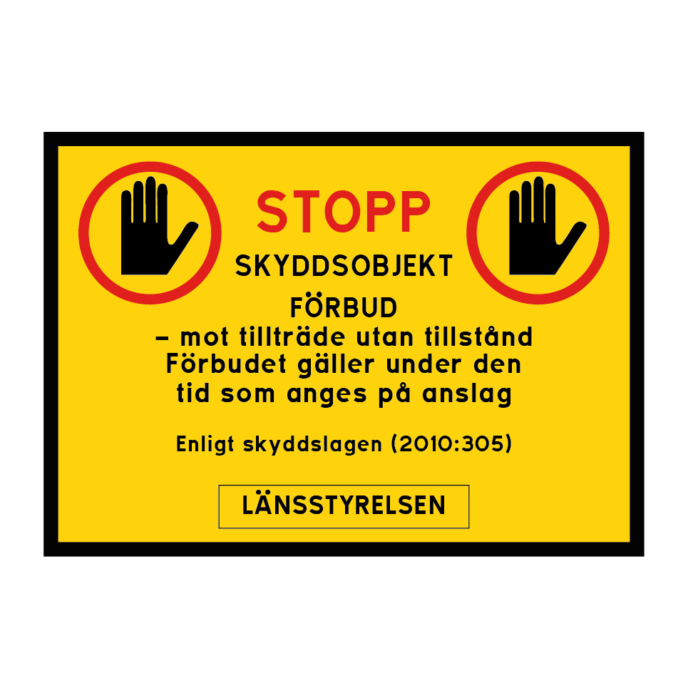 Skyddsobjekt - Förbud mot tillträde under vissa tider, Länsstyrelsen