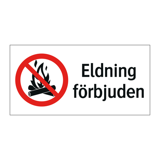 Eldning förbjuden