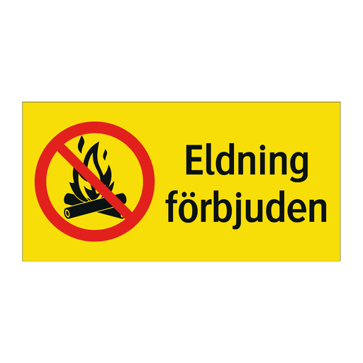 Eldning förbjuden 2