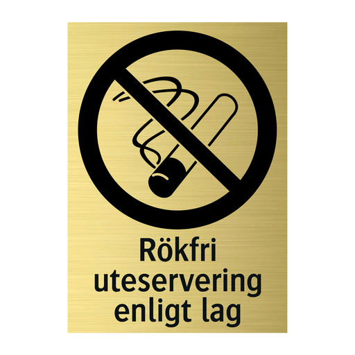 Rökfri uteservering enligt lag & Rökfri uteservering enligt lag