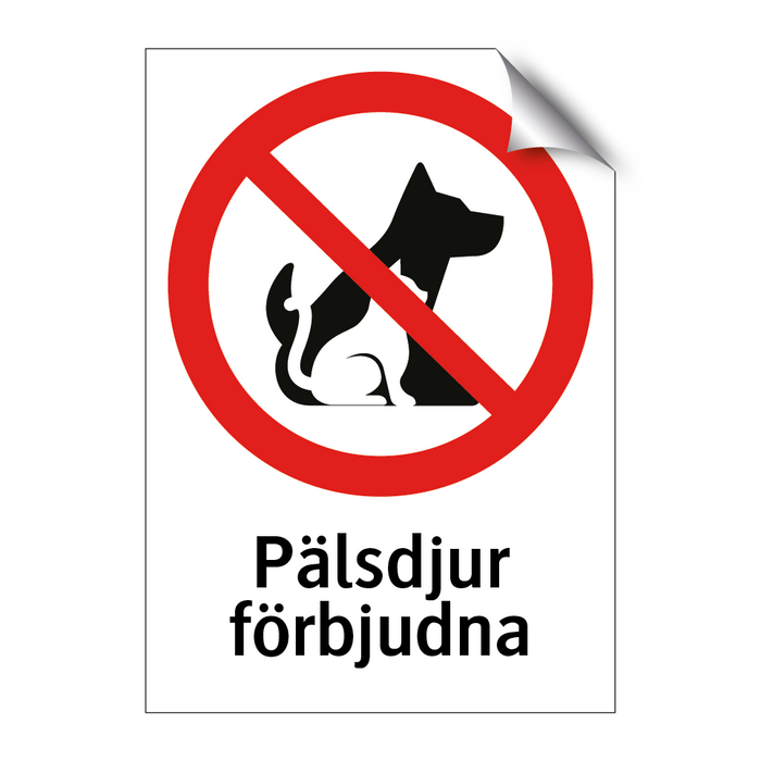 Pälsdjur förbjudna & Pälsdjur förbjudna