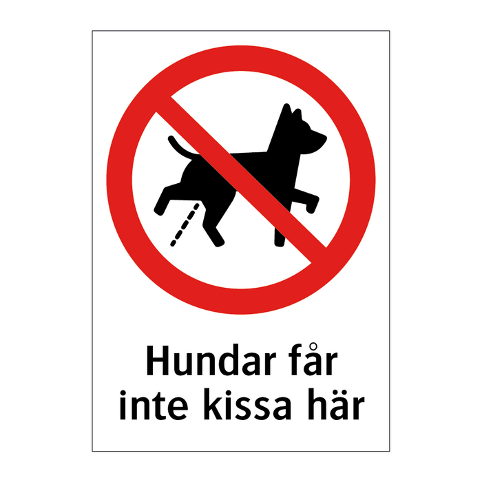 Hundar får inte kissa här & Hundar får inte kissa här & Hundar får inte kissa här