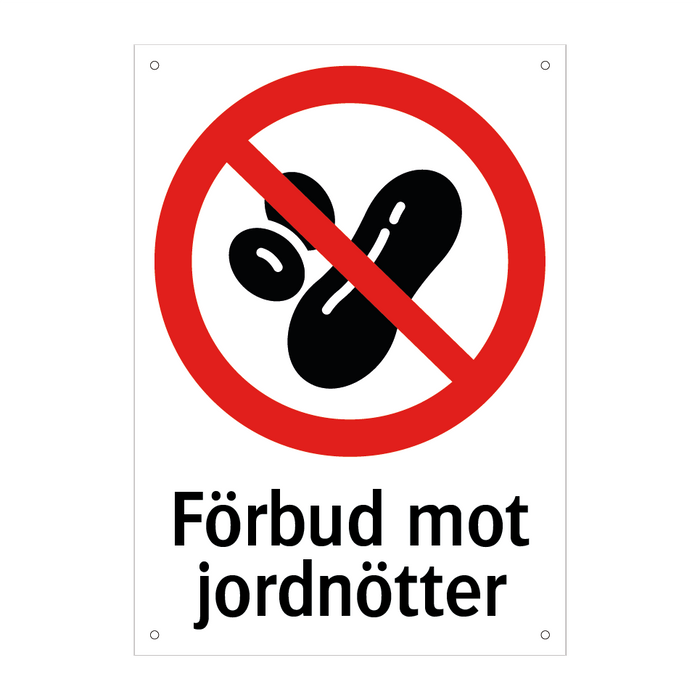 Förbud mot jordnötter & Förbud mot jordnötter & Förbud mot jordnötter