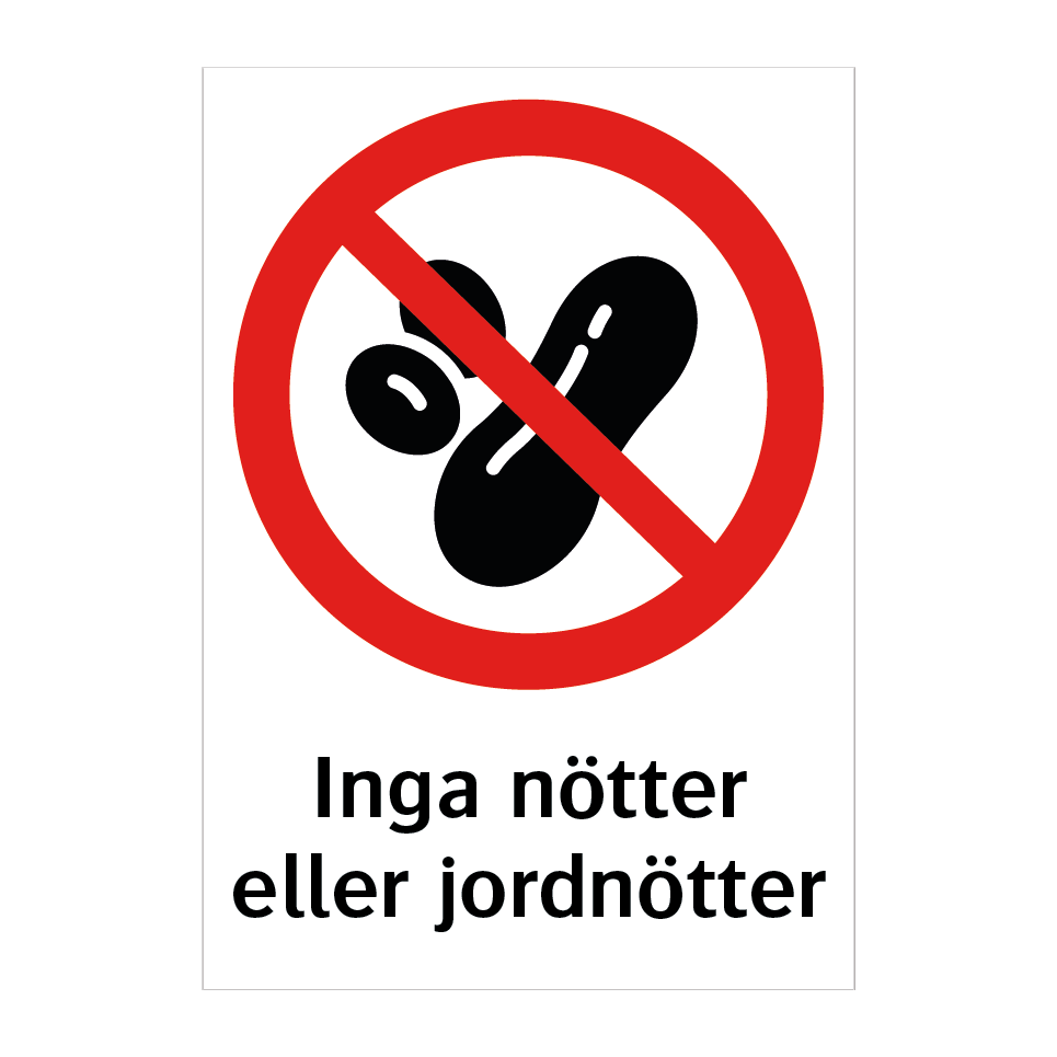 Inga nötter eller jordnötter & Inga nötter eller jordnötter & Inga nötter eller jordnötter