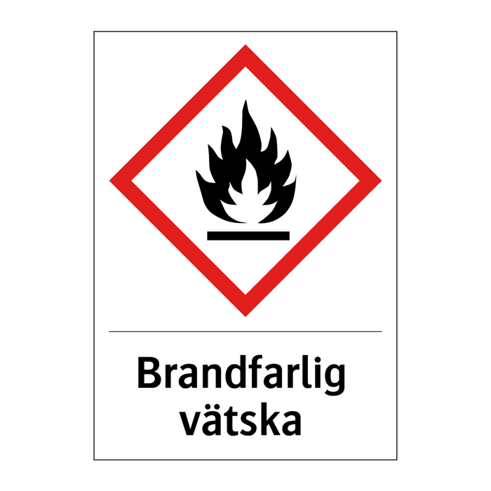 Brandfarlig vätska & Brandfarlig vätska & Brandfarlig vätska & Brandfarlig vätska