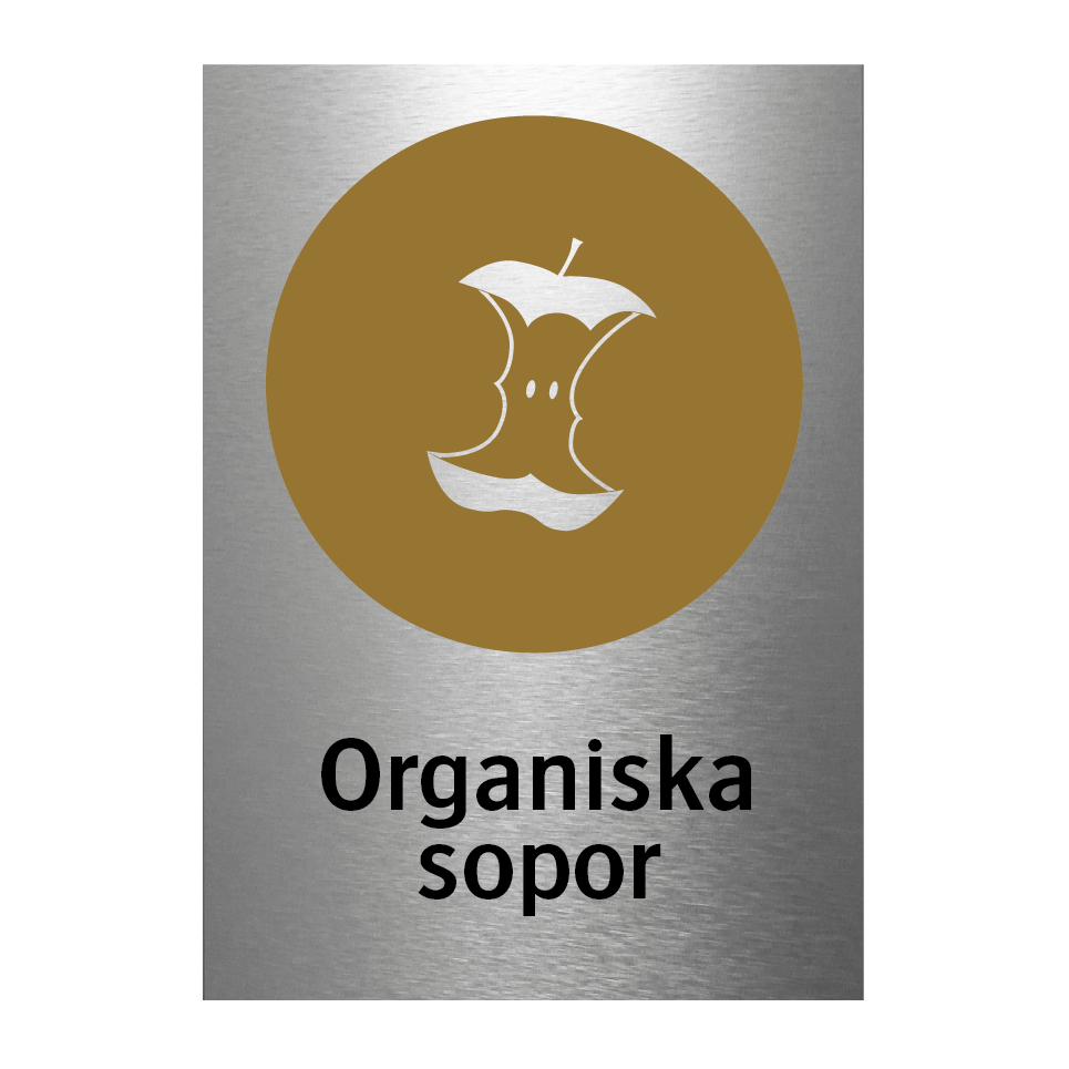 Organiska sopor (borstad aluminium) & Organiska sopor (borstad aluminium)