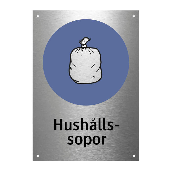 Hushållssopor (borstad aluminium) & Hushållssopor (borstad aluminium)