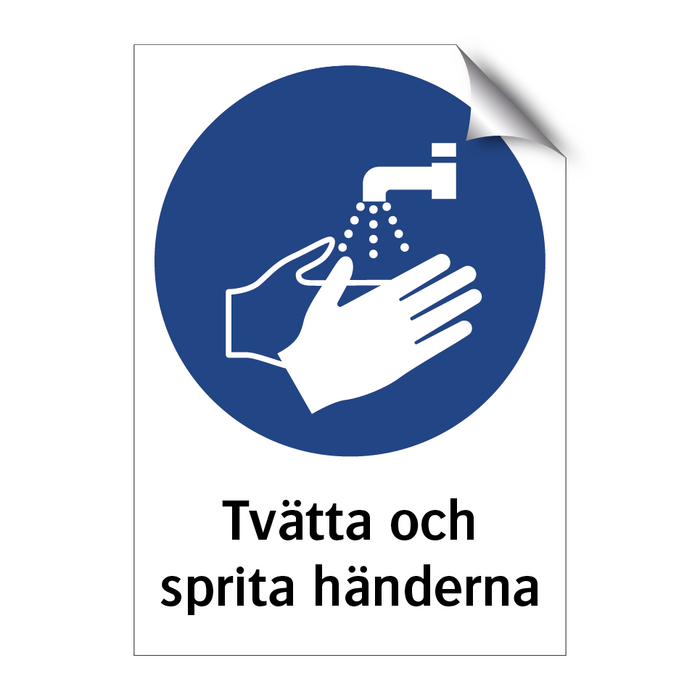 Tvätta och sprita händerna & Tvätta och sprita händerna