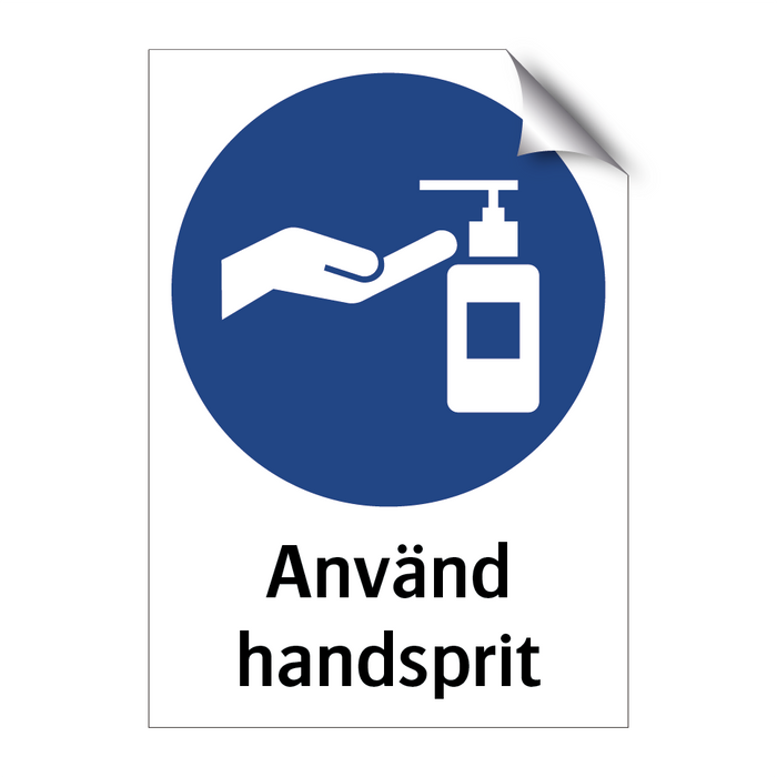 Använd handsprit & Använd handsprit