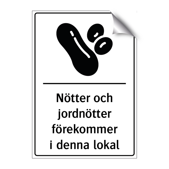 Nötter och jordnötter förekommer i denna lokal