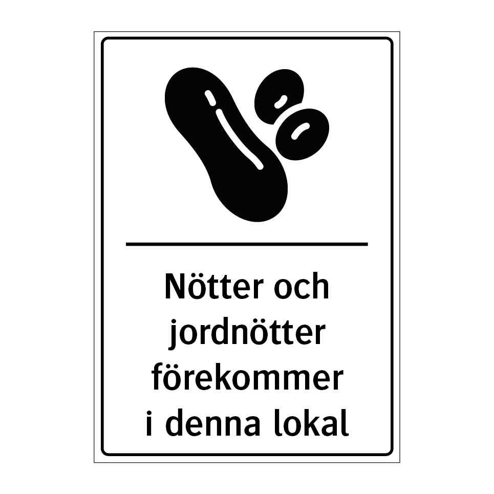 Nötter och jordnötter förekommer i denna lokal